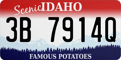 ID license plate 3B7914Q