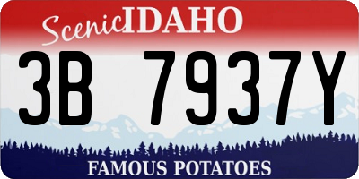 ID license plate 3B7937Y