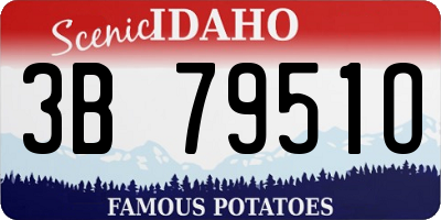 ID license plate 3B7951O
