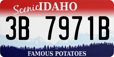 ID license plate 3B7971B