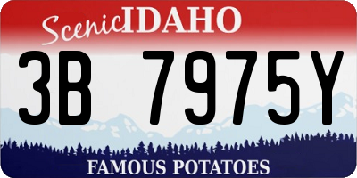 ID license plate 3B7975Y