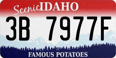 ID license plate 3B7977F
