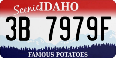 ID license plate 3B7979F