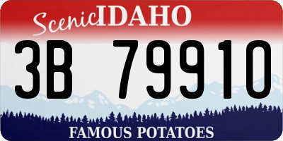 ID license plate 3B7991O