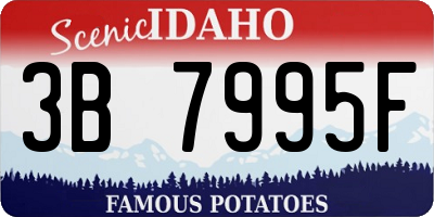 ID license plate 3B7995F