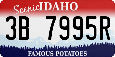 ID license plate 3B7995R