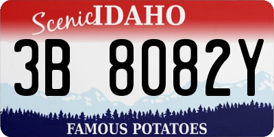 ID license plate 3B8082Y