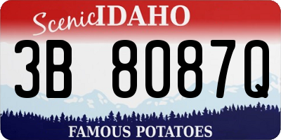 ID license plate 3B8087Q