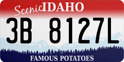 ID license plate 3B8127L
