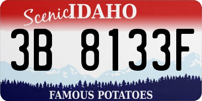 ID license plate 3B8133F