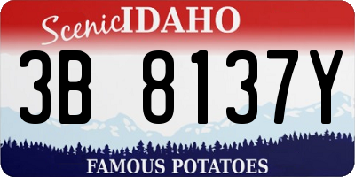 ID license plate 3B8137Y