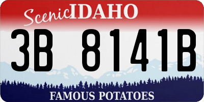 ID license plate 3B8141B