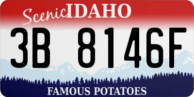 ID license plate 3B8146F