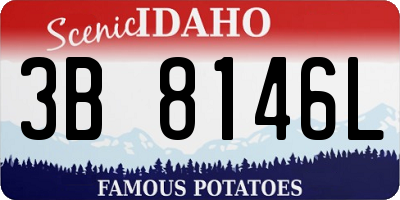 ID license plate 3B8146L