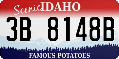 ID license plate 3B8148B
