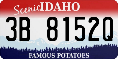 ID license plate 3B8152Q