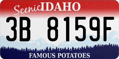 ID license plate 3B8159F