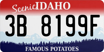 ID license plate 3B8199F