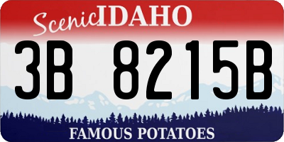 ID license plate 3B8215B