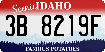 ID license plate 3B8219F
