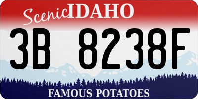 ID license plate 3B8238F