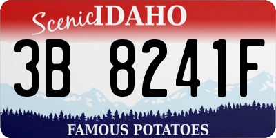 ID license plate 3B8241F