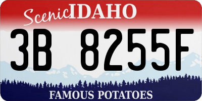 ID license plate 3B8255F