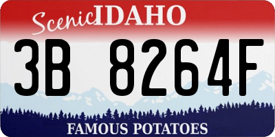 ID license plate 3B8264F
