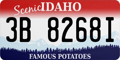 ID license plate 3B8268I