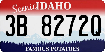 ID license plate 3B8272Q