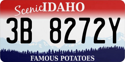 ID license plate 3B8272Y