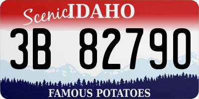 ID license plate 3B8279O