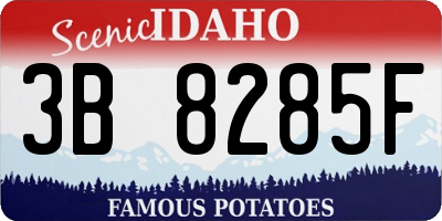 ID license plate 3B8285F