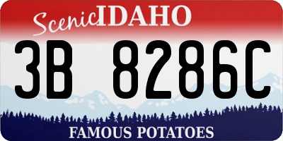 ID license plate 3B8286C