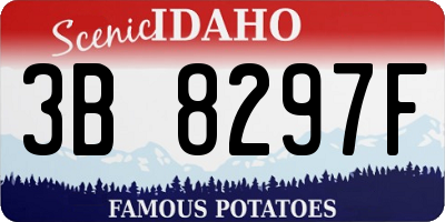 ID license plate 3B8297F
