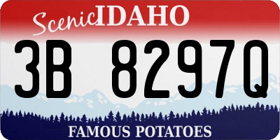 ID license plate 3B8297Q