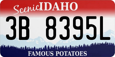 ID license plate 3B8395L
