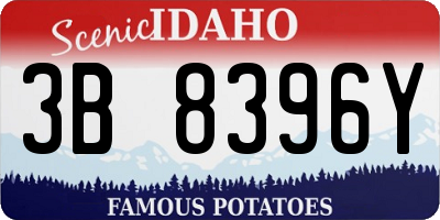 ID license plate 3B8396Y