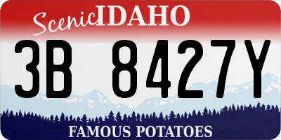 ID license plate 3B8427Y