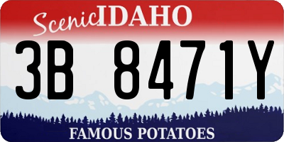 ID license plate 3B8471Y
