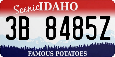 ID license plate 3B8485Z