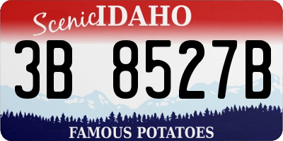 ID license plate 3B8527B