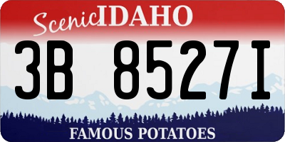 ID license plate 3B8527I
