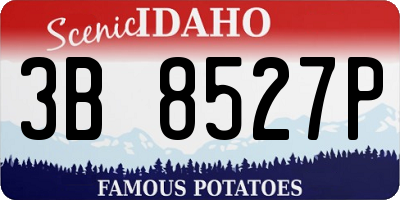 ID license plate 3B8527P