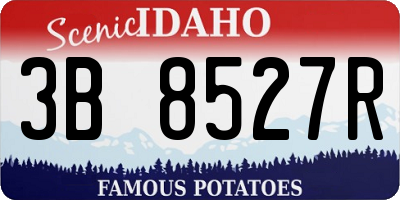 ID license plate 3B8527R