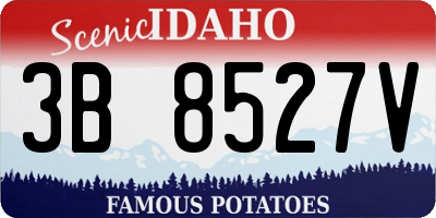 ID license plate 3B8527V