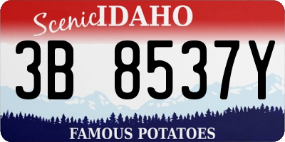 ID license plate 3B8537Y
