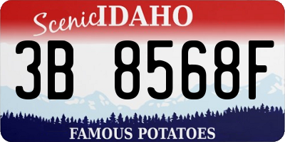 ID license plate 3B8568F