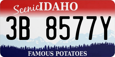ID license plate 3B8577Y