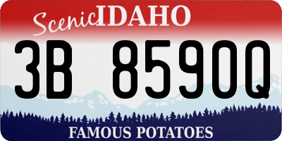 ID license plate 3B8590Q